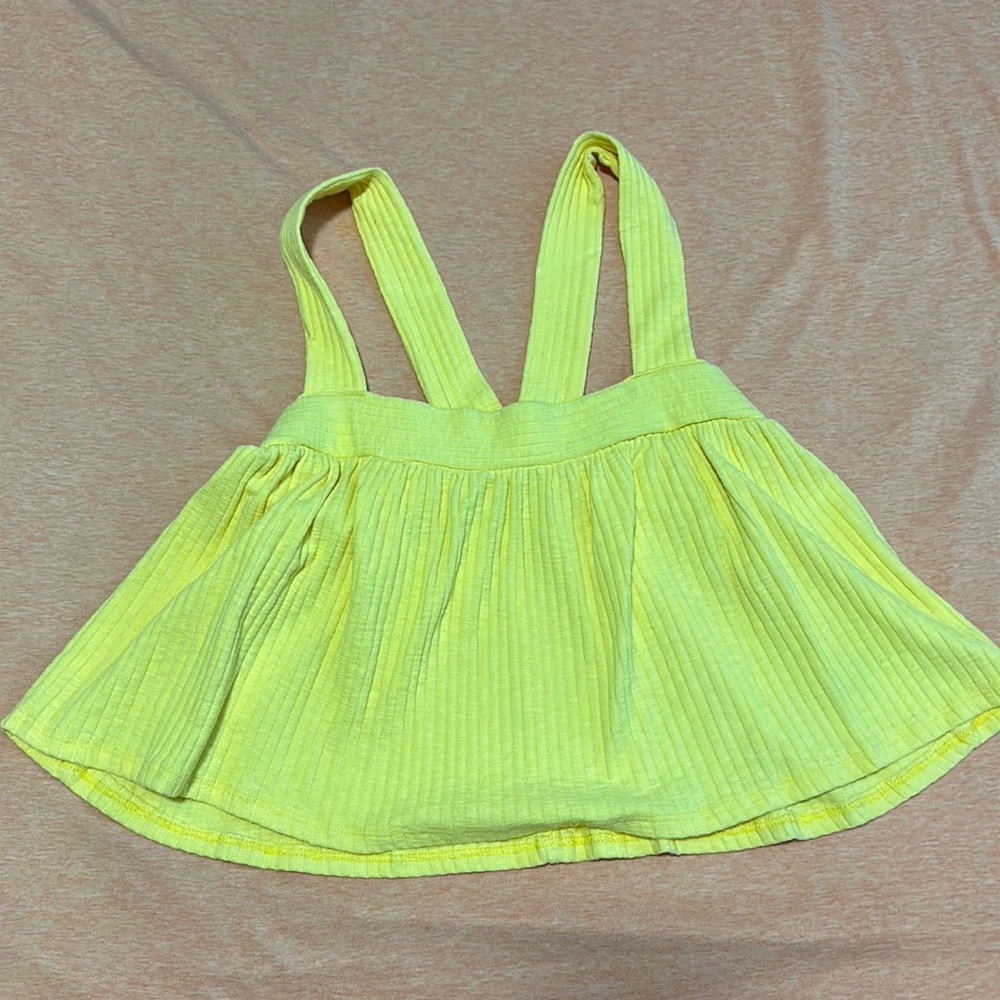 Urban outfitters cute yellow crop top